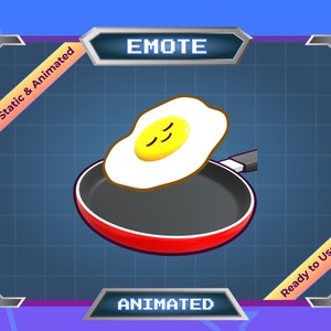 Emote animée uf frit pour Twitch/Discord (téléchargement numérique)