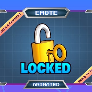 Locked In - Animated Emote - Static Emote - Twitch Emote - Discord Emote