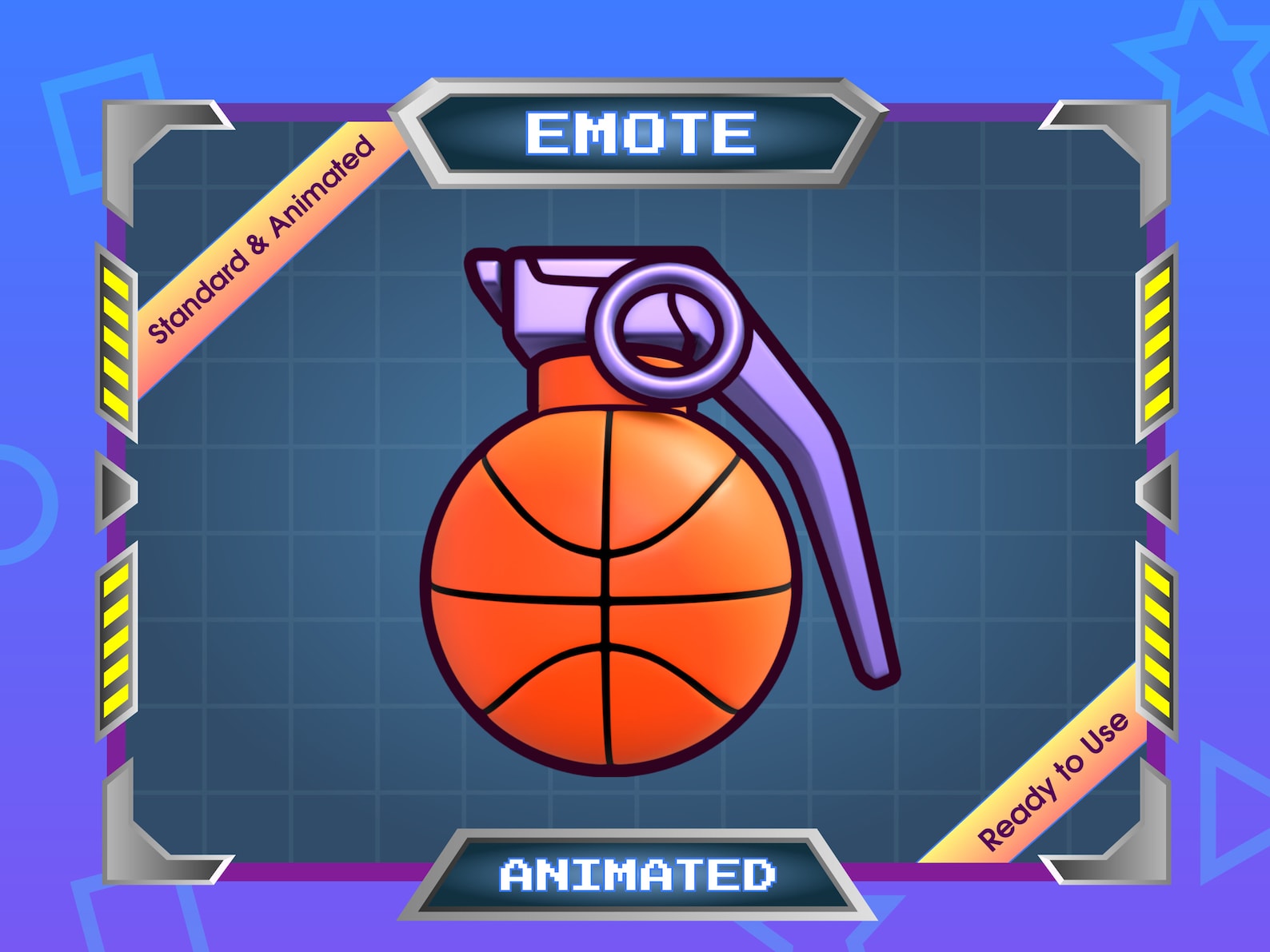 Animated Emote for Streamer Twitch Emote Discord Emote Grenade Ball