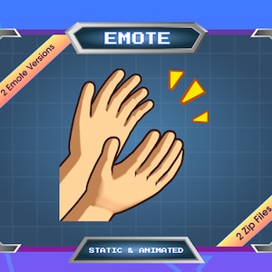 Animated Emote - Twitch Emote - Discord Emote - Kick Emote - Clapping Hand