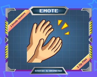 Animated Emote for Streamer - Twitch Emote - Discord Emote - Clapping Hand