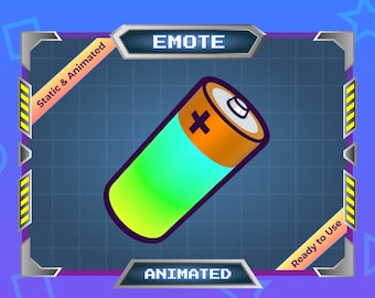 Positive Battery Animated Emote for Twitch and Discord