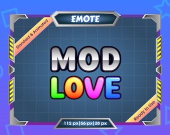 Mod Love Animated Emote for Twitch/Discord Streamer (Digital File)