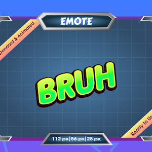 Bruh - Animated Emote - Twitch Emote - Discord Emote - Kick Emote
