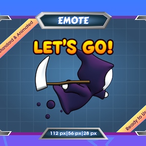 Emote animata - Emote statica - Emote Twitch - Emote Discord - Andiamo - Mostro - Fantasma