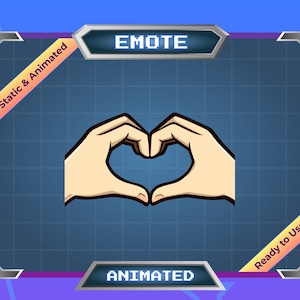 Hand der Liebe - Animiertes Emote - Statisches Emote - Twitch Emote - Discord Emote