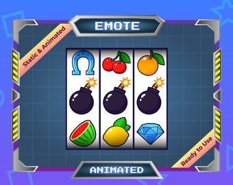 Bomb Slot Machine - Animated Emote - Static Emote - Twitch Emote - Discord Emote