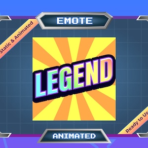 Legende - Animierter Emote - Text Emote - Twitch Emote - Discord Emote