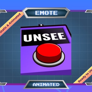 Unsee Button Animated Emote for Twitch/discord (digital File) - Etsy
