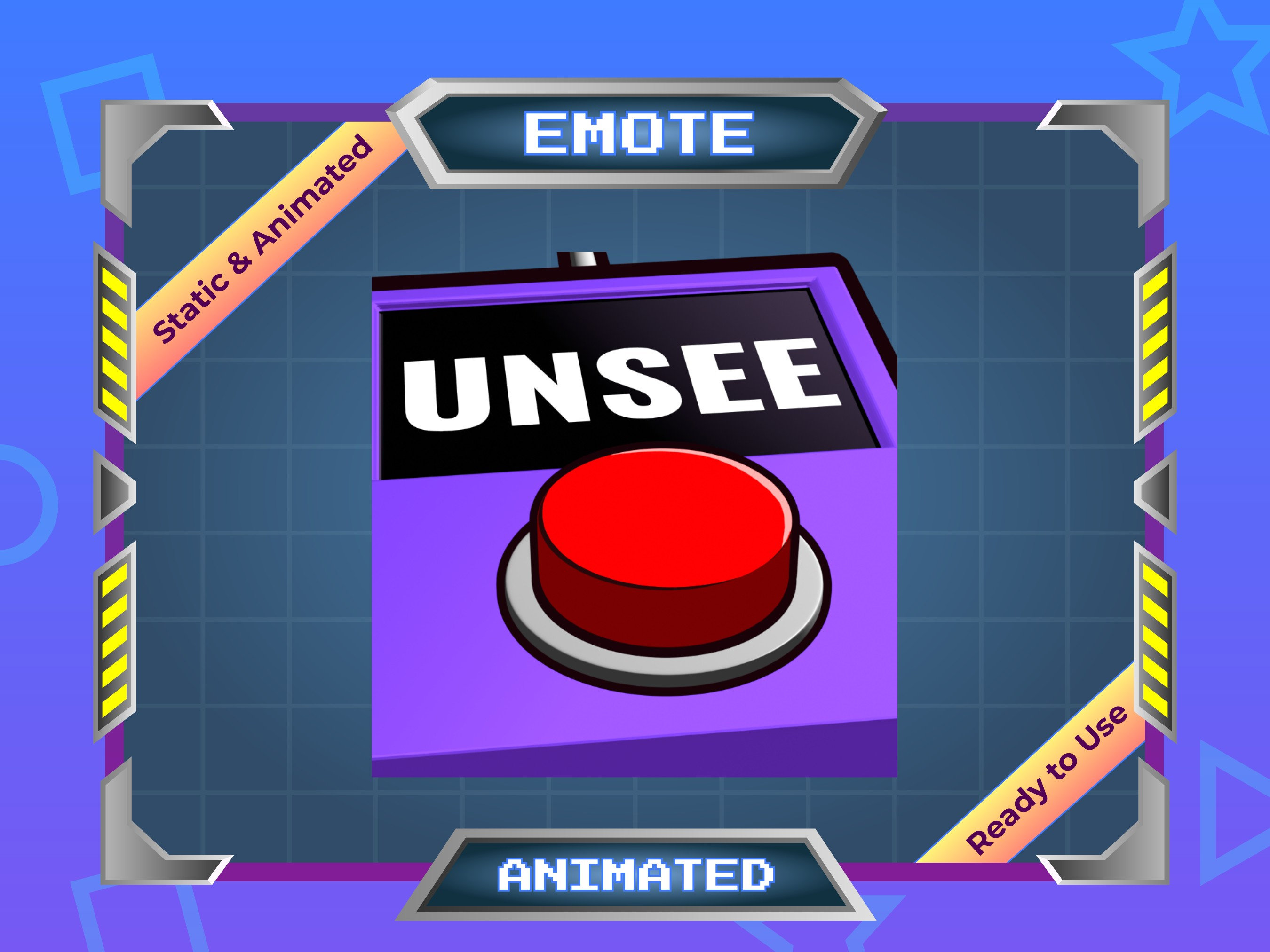 Animated Emote - Static Emote - Twitch Emote - Discord Emote - Unsee Button