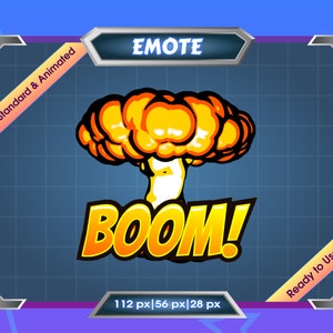 Emote for Streamer | Static Emote | Animated Emote | Twitch Emote | Discord Emote | BOOM