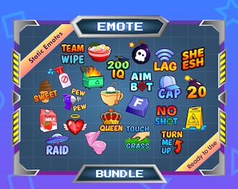 24x Emote for Streamer - Premium Emote - Static Text Emote