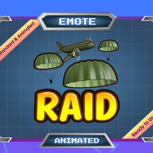 Animated Emote - Twitch Emote - Discord Emote - Air Raid