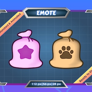 2x Emote for Streamer | Static Emote | Animated Emote | Twitch Emote | Discord Emote | Loot Bag | Channel Point