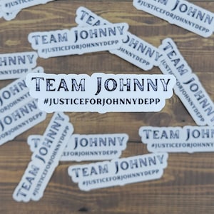 Team Johnny, #justiceforjohnnydepp, Sticker
