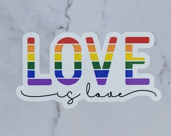 Love is Love, Rainbow Pride Sticker