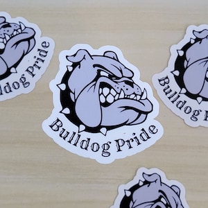 Bulldog Pride Sticker, School Mascot