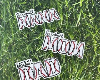Baseball, Sports Parent Sticker, Baseball Mama, Mom, Dad