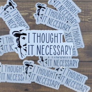 Johnny Depp, I Thought It Necessary, Sticker