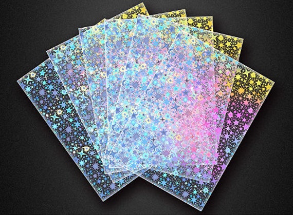 100 Holographic Sleeves Kpop Photocards Pokemon Magic MTG Anime Trading  Cards TCG - Etsy