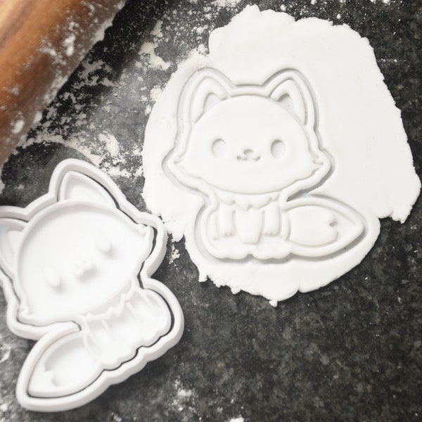 Adorable Pretty Kawai Fox pour biscuits faits maison / coupeurs d’animaux Friendly Dogs / Gift Cookies / Kawai Cuki Fox