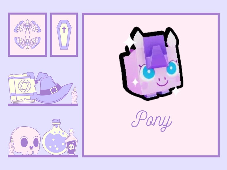 Pet Simulator X Pet Sim X Pony Exclusive Etsy