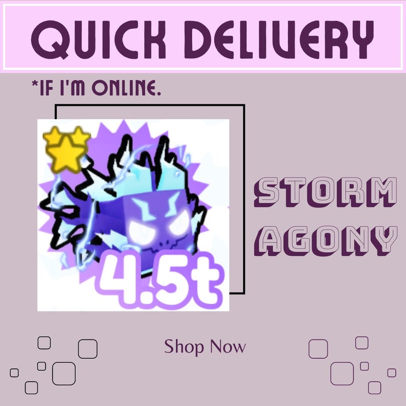 Pet Simulator X Pet Sim X Storm Agony Exclusive Etsy