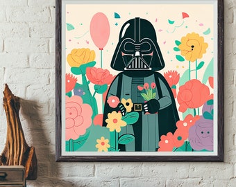 Darth Vader Birthday Party art print