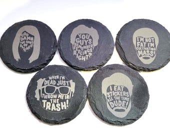 Juego de posavasos de cerámica con la frase "Siempre hace sol en Filadelfia"