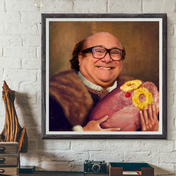 Danny Devito and rum ham, always sunny, regal painting - art print