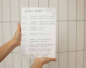 Wedding Countdown Checklist - PDF Printable