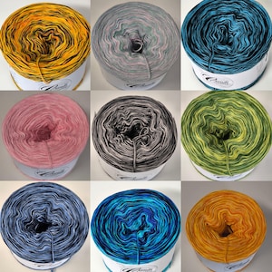 4-ply (1.60 EUR/100 m) gradient yarn, bobble yarn, wool, crochet, knitting, melange