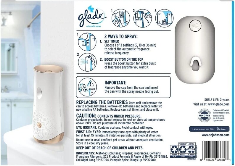 Glade Automatic Spray Diffuser Limited Edition Etsy