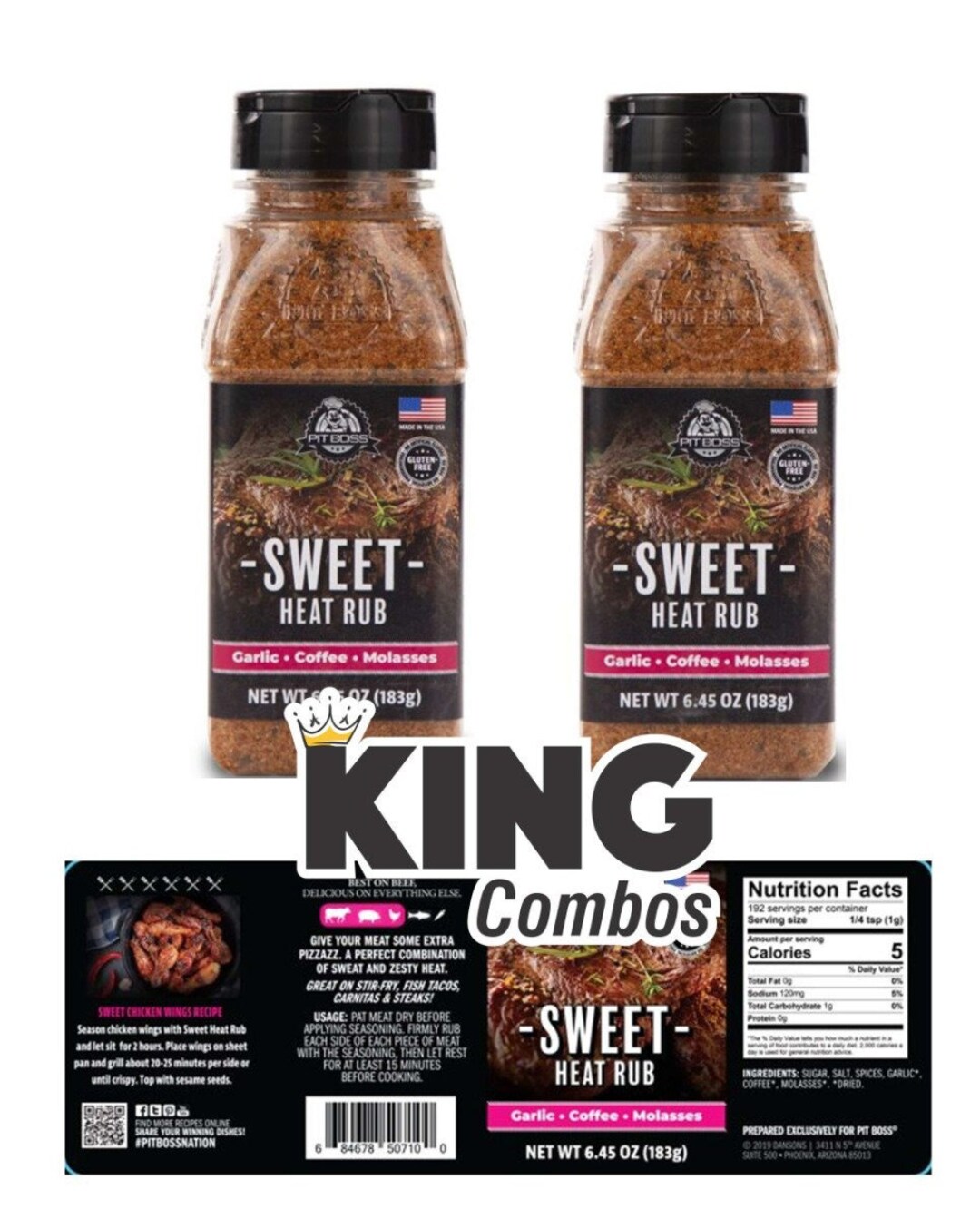 Pit Boss Grill Seasoning & Rub Sweet Hot Rub 5.0 0z Pack of 2 Etsy