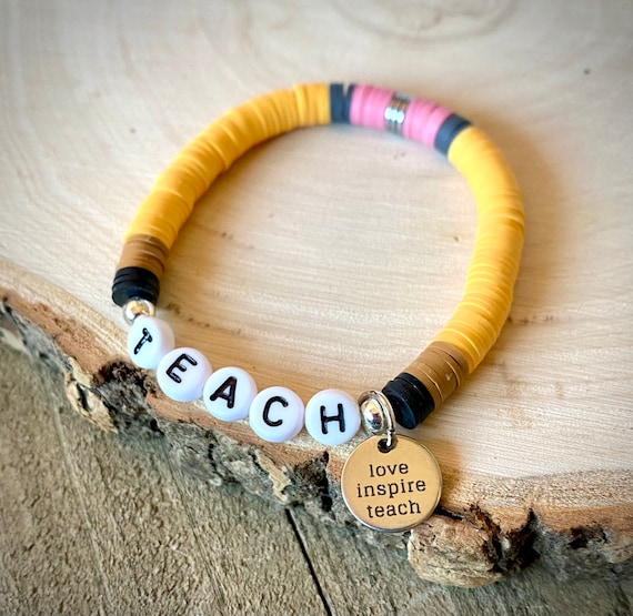Love Teacher Bracelet Charm Teacher's Day Anniversary Bangles For Women Men  Jewelry