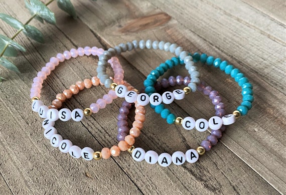 Cute Personlised Beaded Friendship Bracelets 