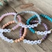 Name Bracelets - Personalized Bracelets - Custom Word Bracelet - Stackable Bracelets - Mama Bracelet - Custom Beaded Bracelets - Minimalist