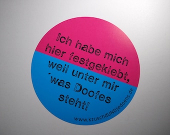 Protest stickers