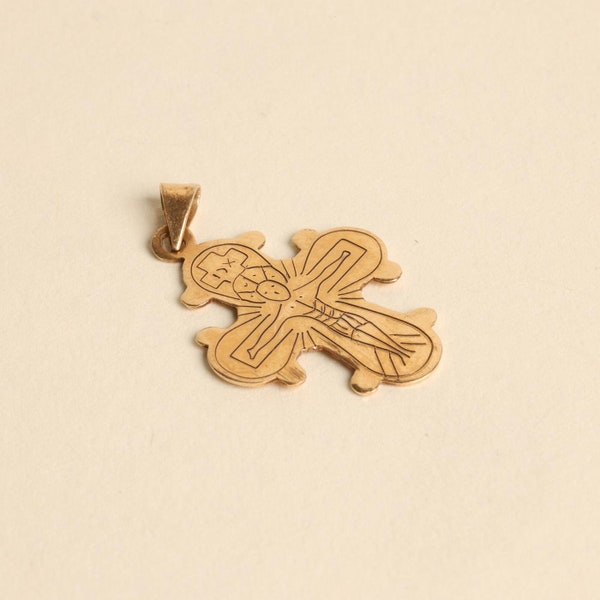 Pendant in 14K Gold, 1.18 inches | Real Genuine Gold | Quality Fine Jewelry | Nordic Jewelry