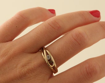 Ring in 8K Gold size 9 | Vintage Solid Gold | Minimalistic Gold Jewelry | Nordic Jewelry