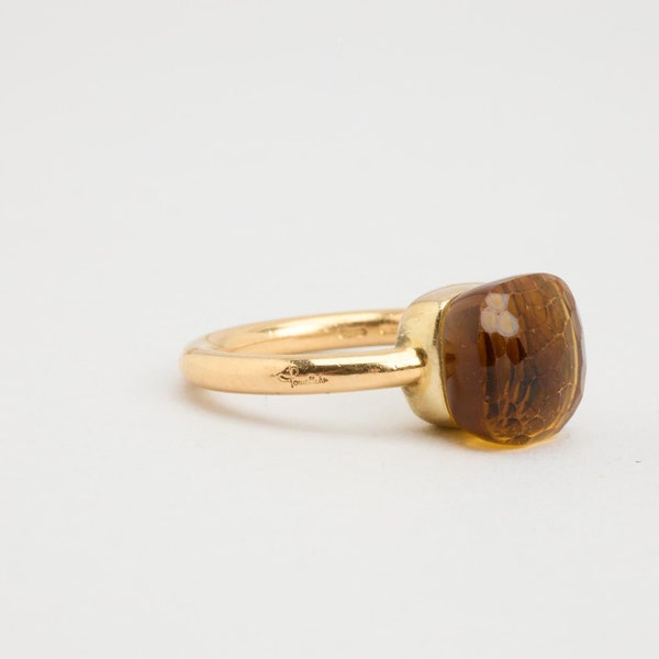 Pomellato Ring with with quartz, in 18K Gold size 6 | Real Genuine Gold | Premium Real Gold Estate | Nordic Jewelry