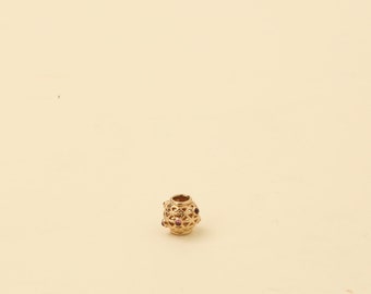 Pandora Charm in 14K Gold, 0.39 inches | Vintage Solid Gold | Premium Real Gold Estate | Nordic Jewelry