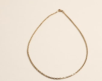 Anchor chain Necklace in 8K Gold, 16.73 inches | Solid Gold | Quality Fine Estate Jewelry | Nordic Jewelry