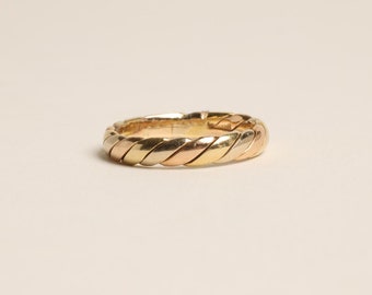 Ring in 18K Gold, white gold and rose gold size 6 | Real Genuine Gold | Fine Jewelry | Danish Jewelry