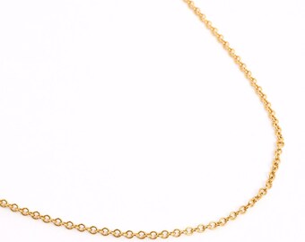 Anchor chain Necklace in 18K Gold, 14.57 inches | Solid Gold | Premium Real Gold Estate | Danish Jewelry