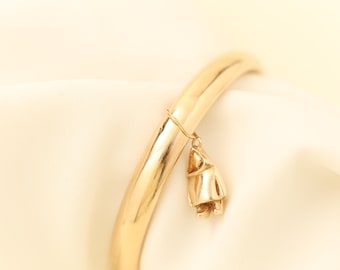 Bangle in 14K Gold, 2.52 inches | Real Genuine Gold | Quality Fine Jewelry | Danish Jewelry