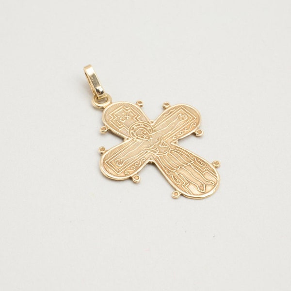 Pendant in 8K Gold, 0.98 inches | Vintage Solid Gold | Fine Jewelry | Scandinavian Jewelry