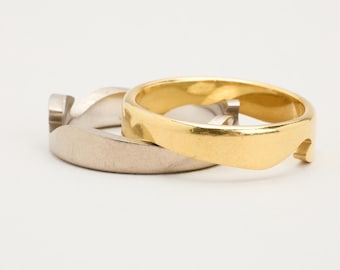 Georg Jensen Ring in 18K Gold and white gold size 10 | Solid Gold
