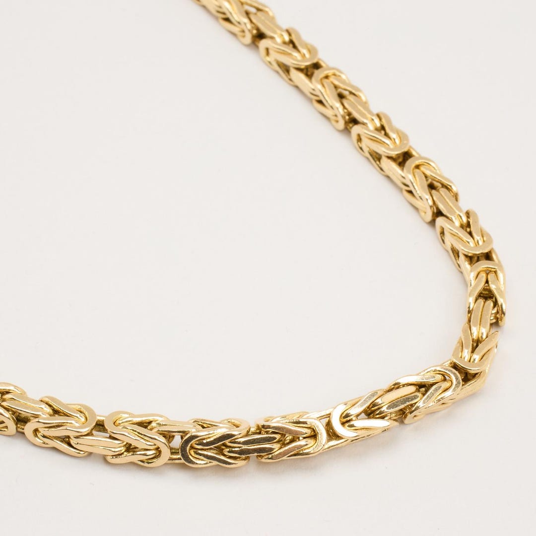 BOHEMIAN BABYLON CHAIN LINK NECKLACE GOLD