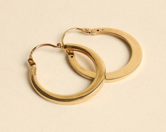Earrings in 14K Gold, 0.98 inches | Solid Gold | Quality Fine Jewelry | Scandinavian Jewelry